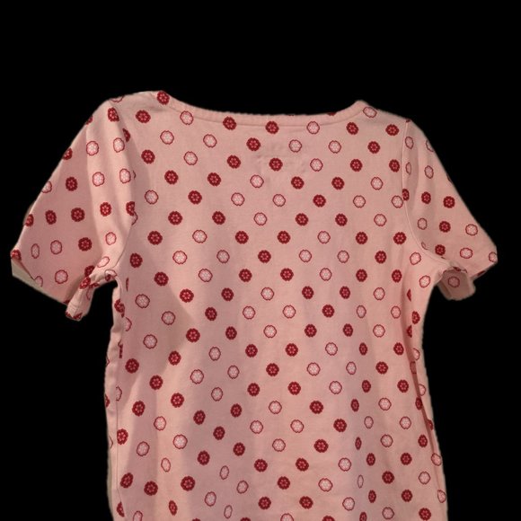 Charter Club Pink Cotton Boatneck T-Shirt - Picture 3 of 4